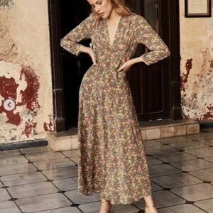 Doen Catskill dress in Green Valley Floral size S